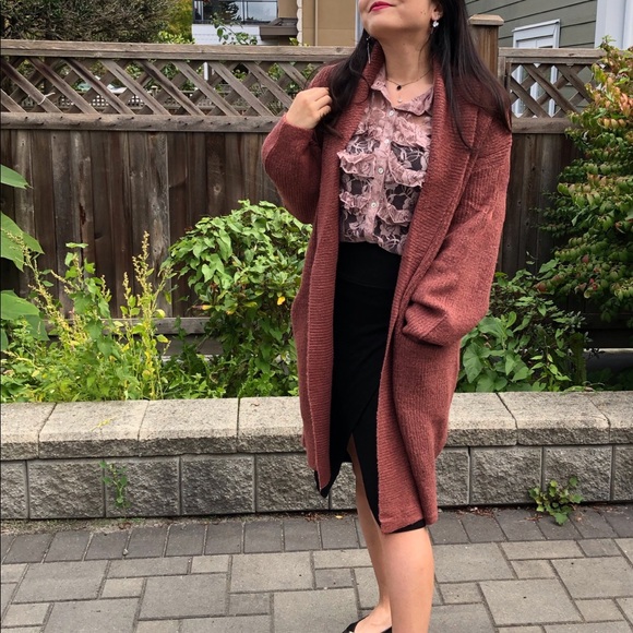 Soft cozy wool open cardigan - Picture 6 of 8